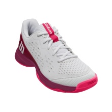 Wilson Tennisschuhe Rush Pro L Allcourt weiss/weinrot Kinder